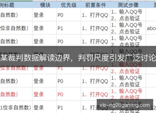 某裁判数据解读边界,判罚尺度引发广泛讨论 某裁判数据解读边界,判罚尺度引发广泛讨论